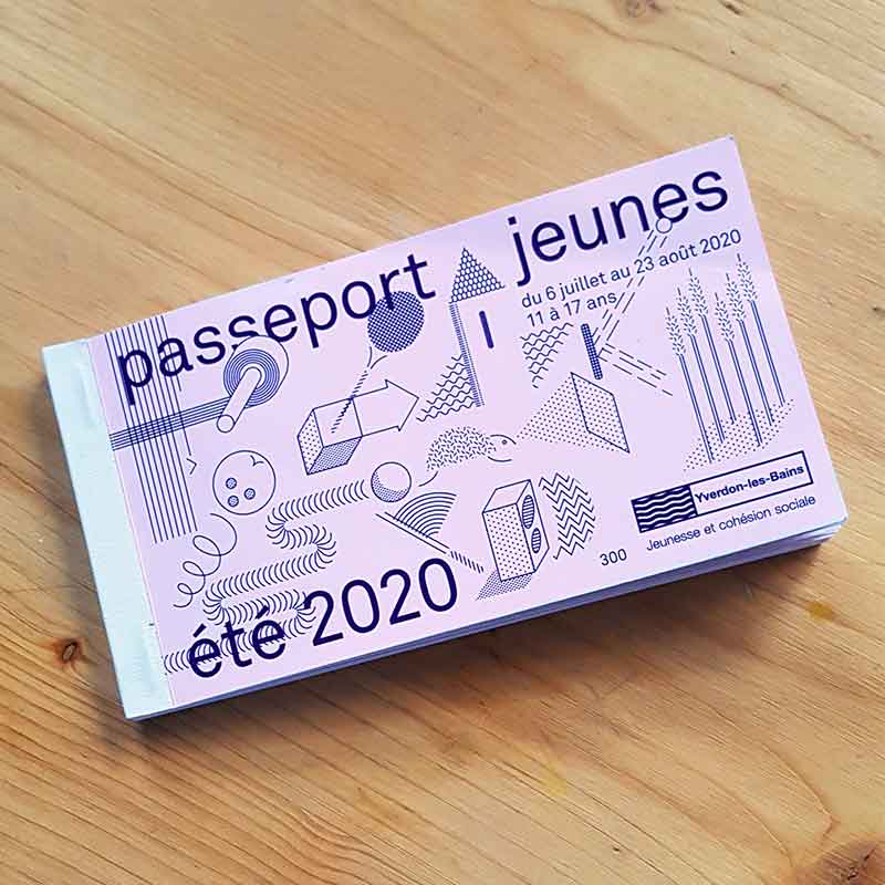 Passeport jeune 2020 | graphisme ©Thierry Schulé