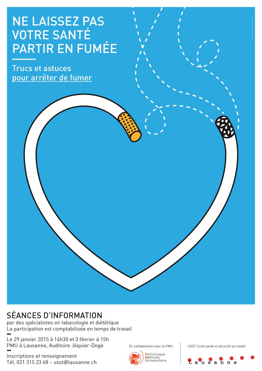 Lausanne contre le tabac, design: TierSchule