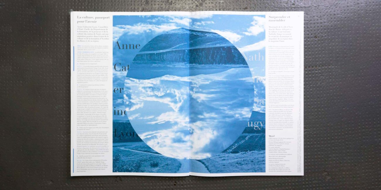 book design, magazine emoi, Yverdon-les-Bains, magazine culturel, ©TierSchule