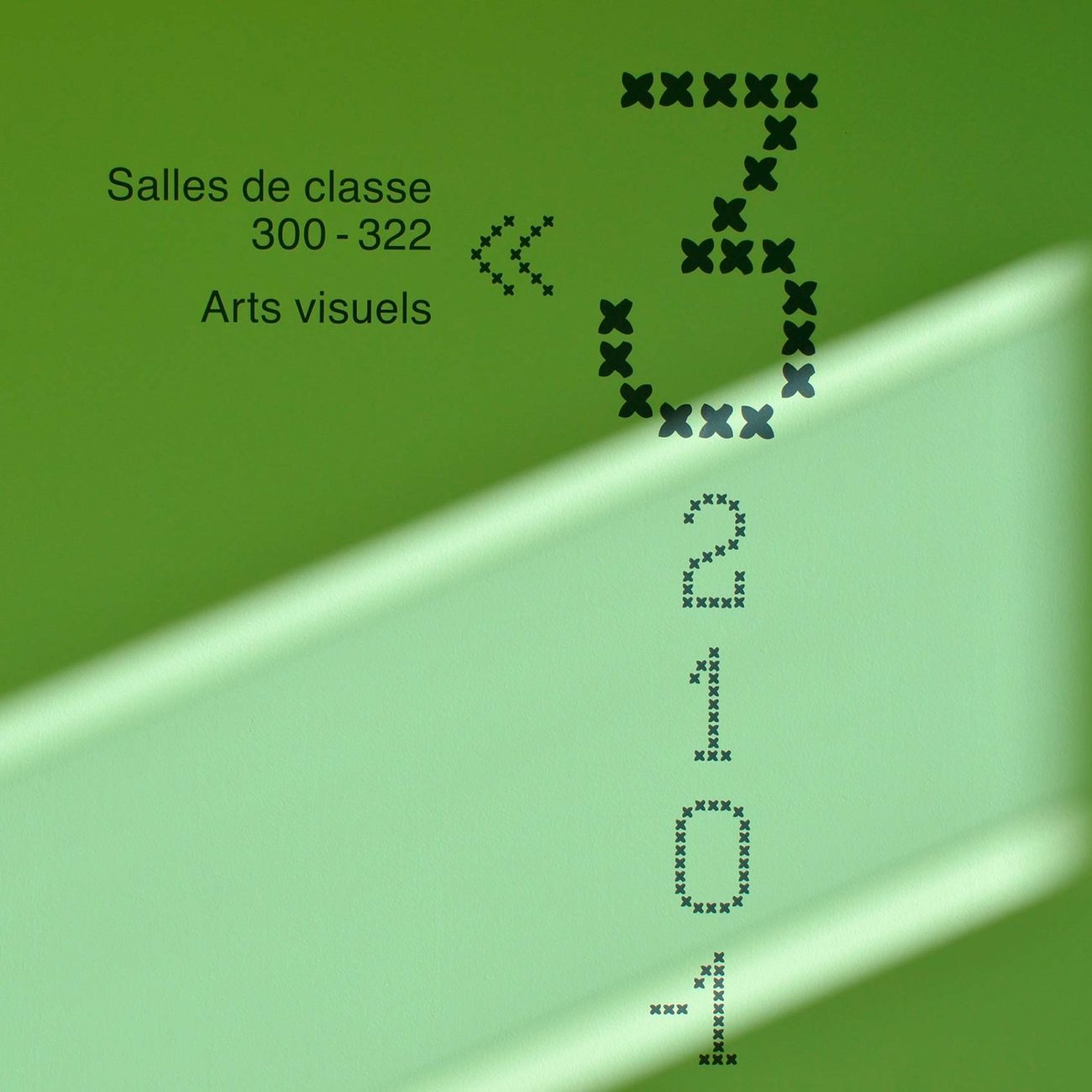 Signalétique du collège du Sud, graphic design, en collaboration avec le Studio Dyptique
