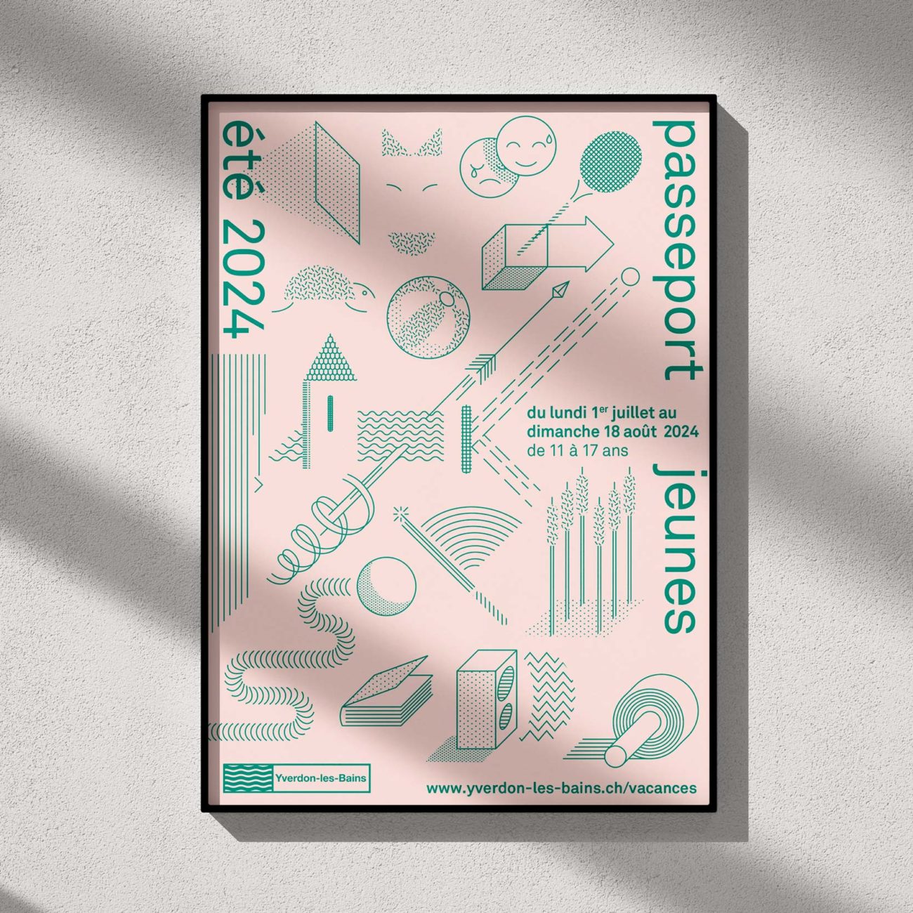 Passeport jeune été, graphic design, Yverdon-les-Bains, ©TierSchule