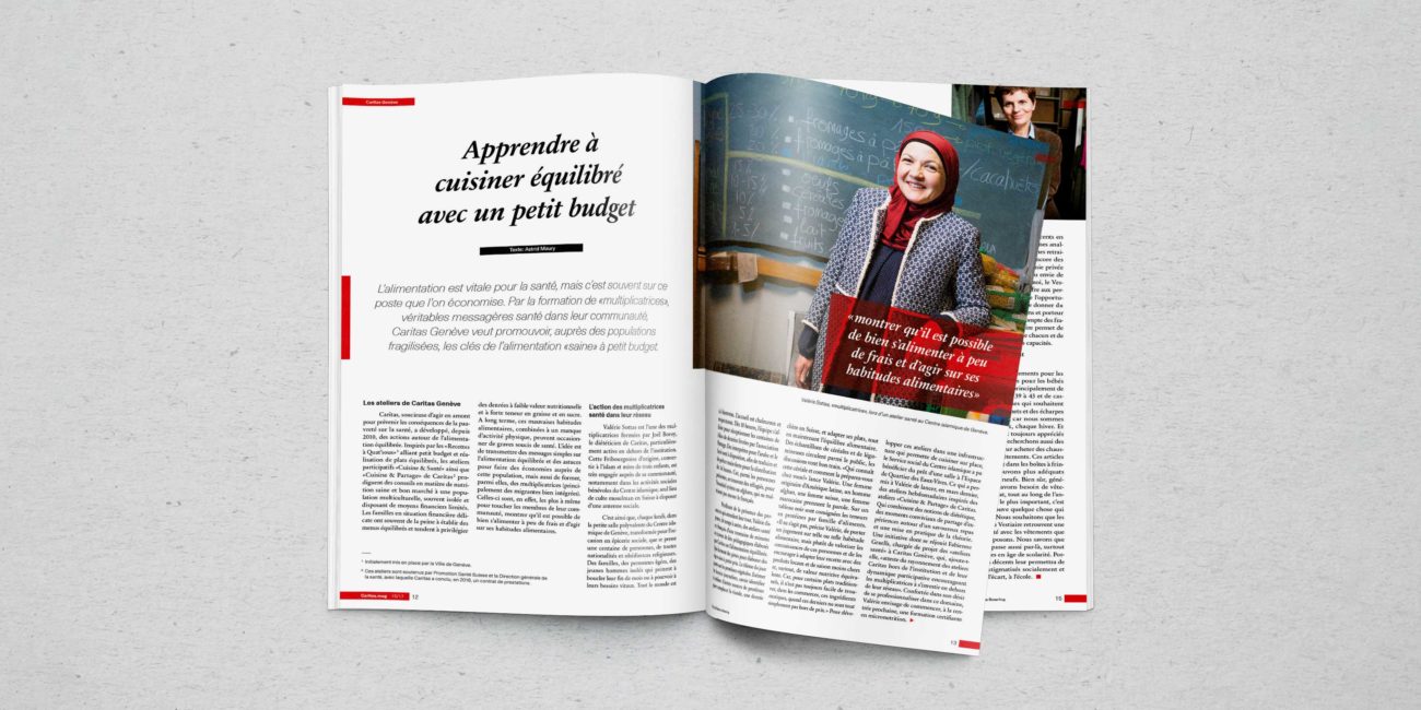 Caritas.mag, graphisme design, book design ©TierSchule