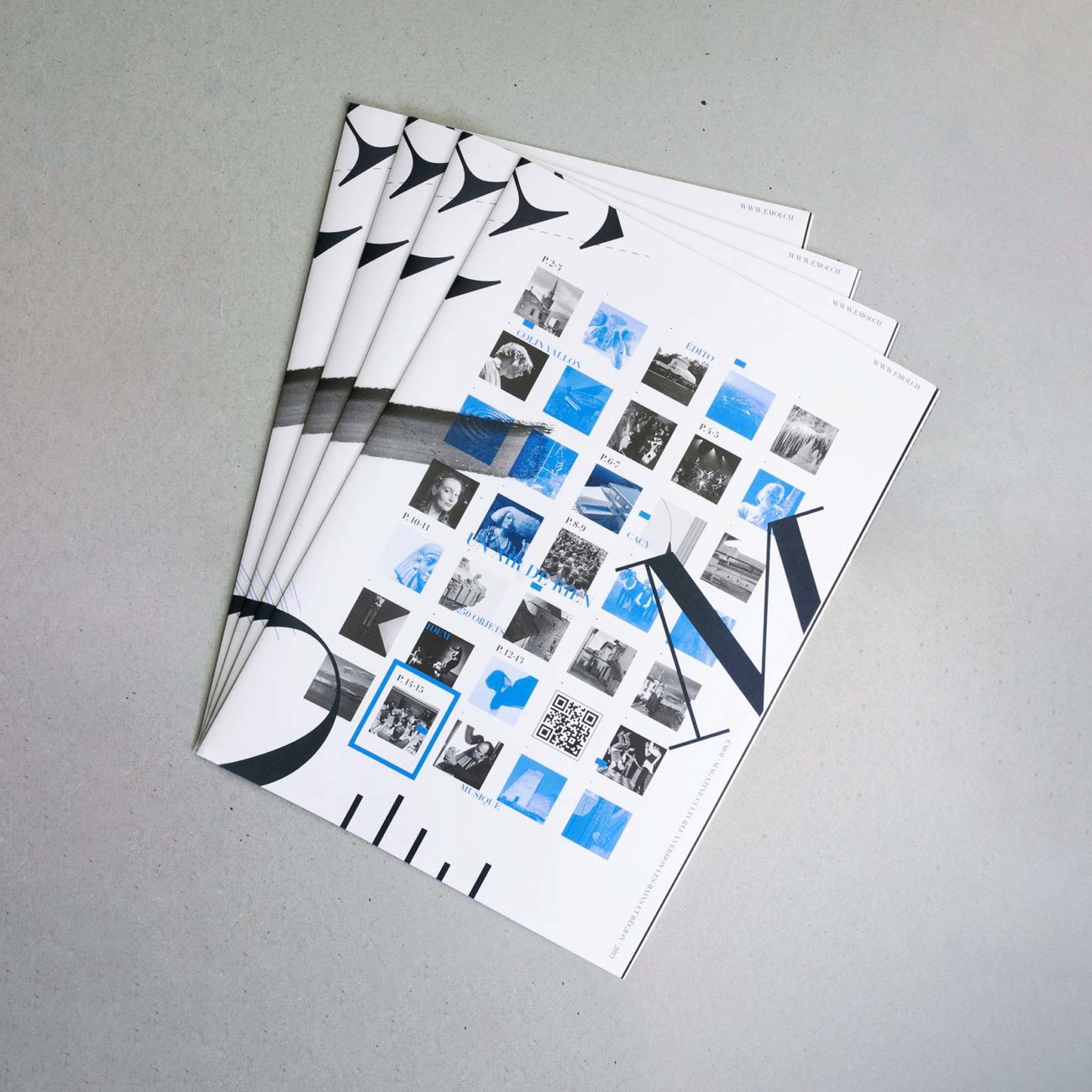 book design, magazine emoi, Yverdon-les-Bains, magazine culturel, ©TierSchule
