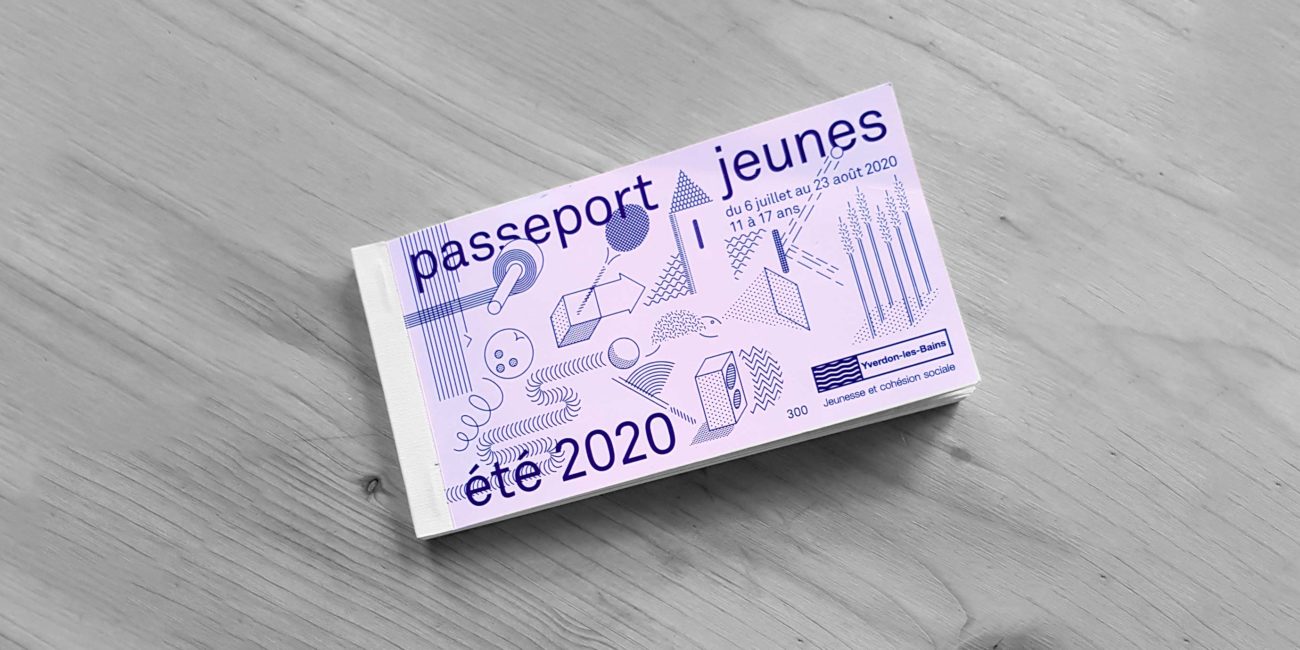 Passeport jeune été, graphic design, Yverdon-les-Bains, ©TierSchule
